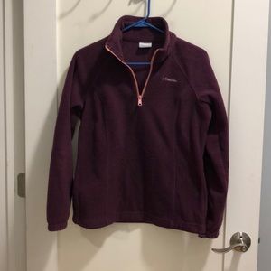 Purple Columbia Fleece Quarter Zip